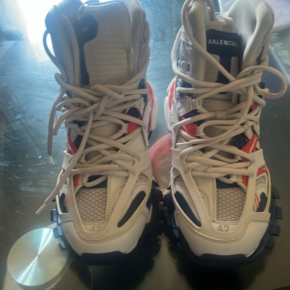 Hi top Balenciaga tracks mint condition only worn once - Picture 3 of 5